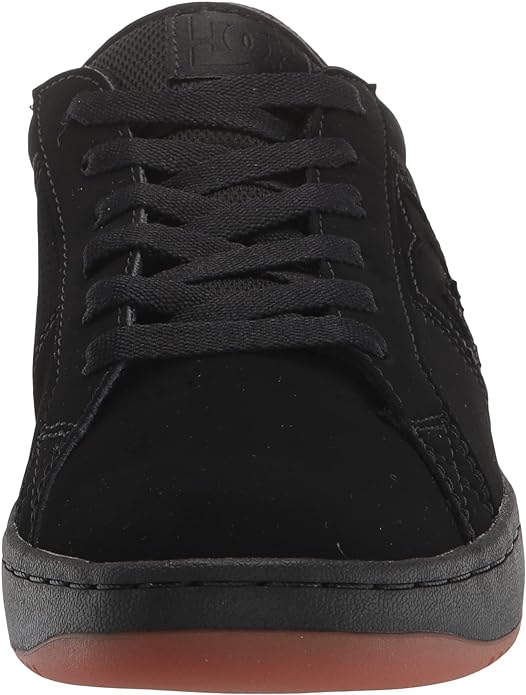 DC Men's Striker Skate Shoe, Black/Black/Gum, 12