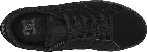 DC Men's Striker Skate Shoe, Black/Black/Gum, 12