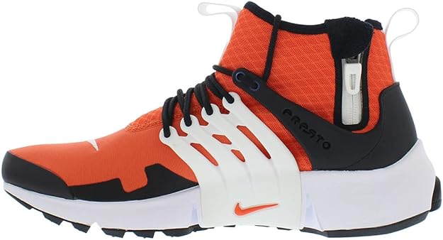 Nike mens Air Presto Mid Utility, Orange/Orange-black-white, 11