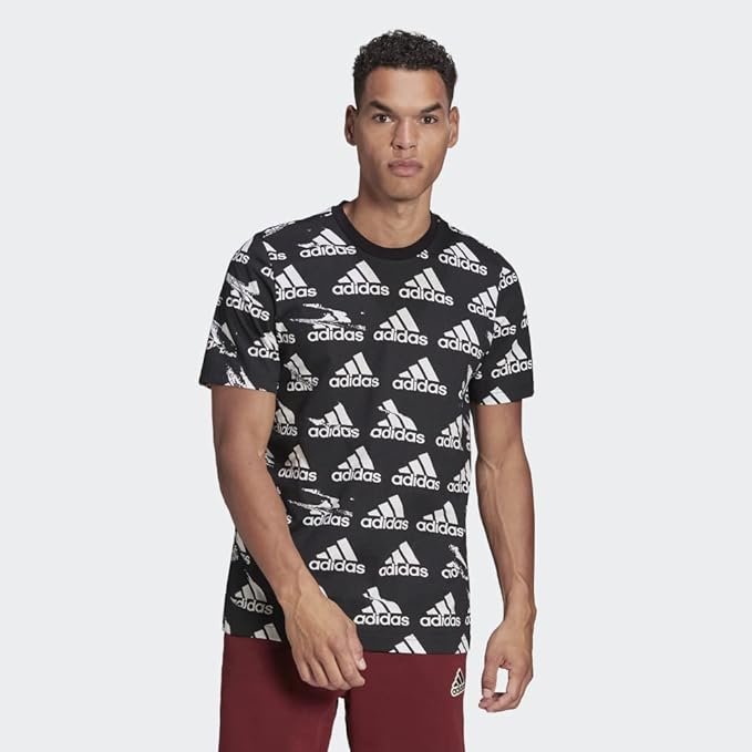 adidas Men's Essentials Brandlove Tee, Black, X-Large