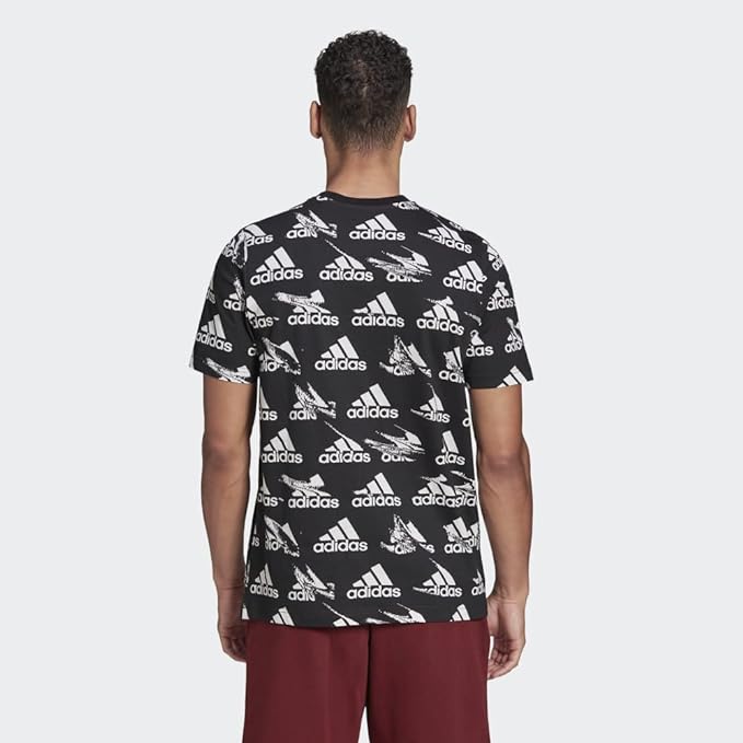 adidas Men's Essentials Brandlove Tee, Black, X-Large