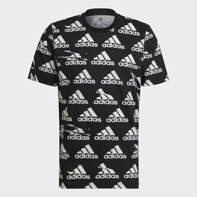 adidas Men's Essentials Brandlove Tee, Black, X-Large