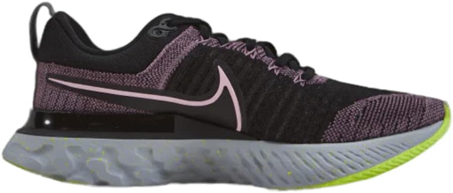 NIKE Women's W React Infinity Run FK 2 Shoe, Violet Dust Elemental Pink Black Cyber Photon Dust, 6
